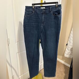 Lane Bryant Dark Blue Straight Leg Jeans size 16 inseam: 31”